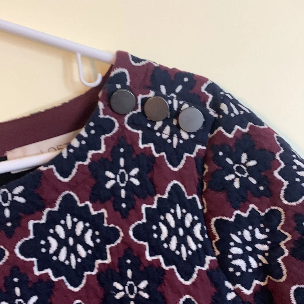 Very pretty print knee length dress - Picture 5 of 7